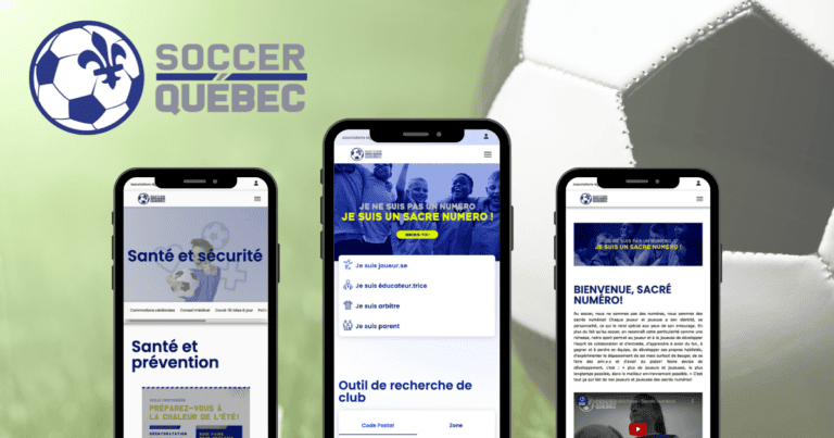 Mockup - Soccer Québec